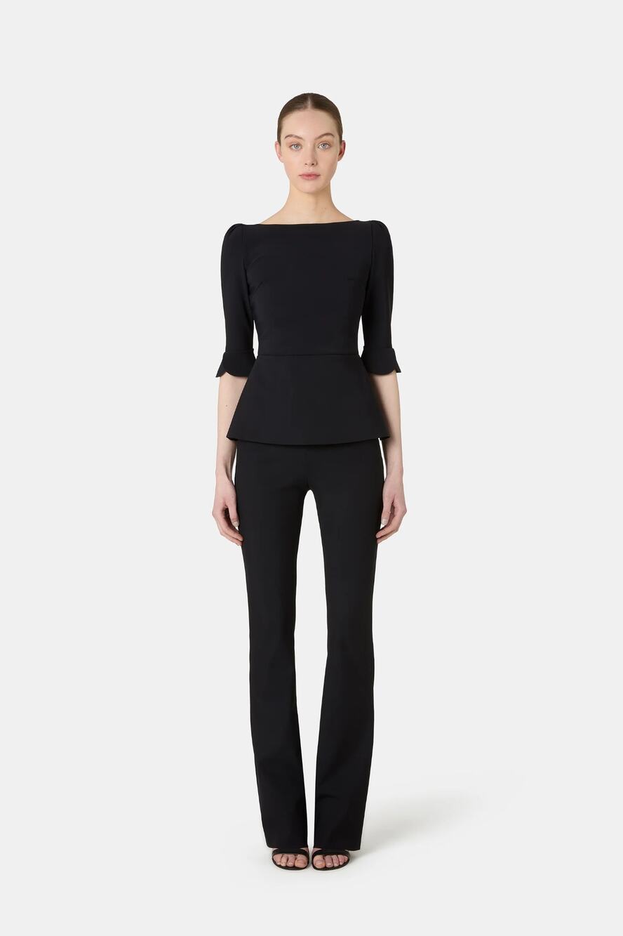 NWT Chiara Boni Venusette Pants Black Size 4